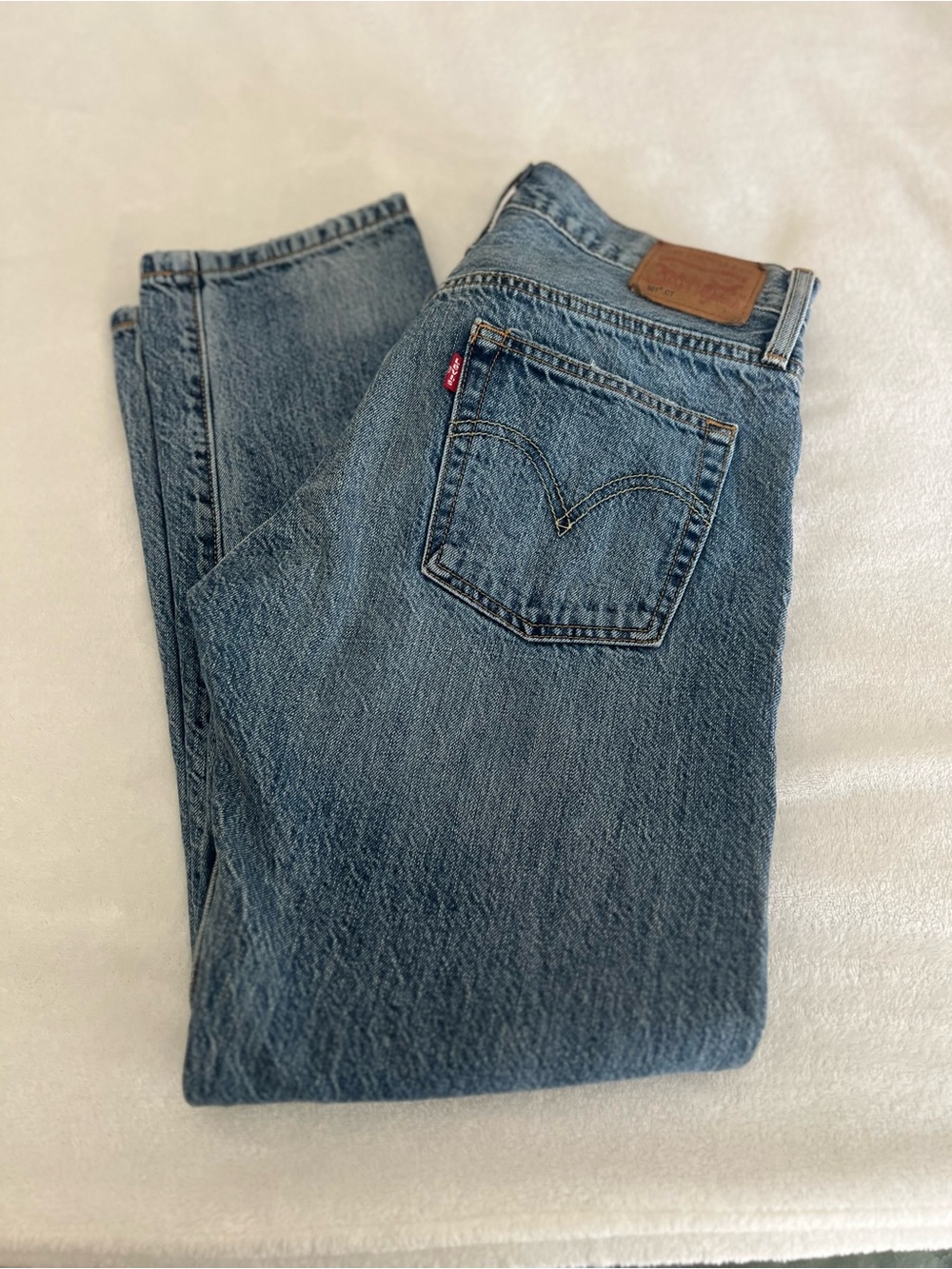 White Oak Cone Denim: Levi's Classic Blue Women’s Jeans - Straight Fit